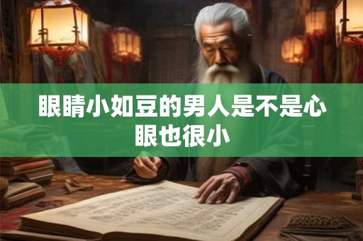 眼睛小如豆的男人是不是心眼也很小