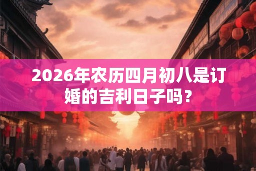 2026年农历四月初八是订婚的吉利日子吗？