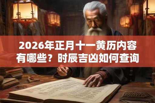 2026年正月十一黄历内容有哪些？时辰吉凶如何查询？