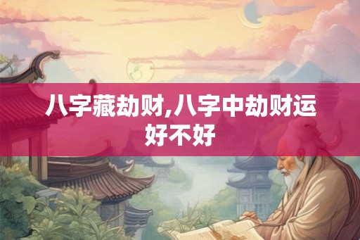 八字藏劫财,八字中劫财运好不好