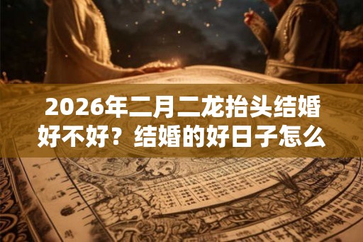 2026年二月二龙抬头结婚好不好？结婚的好日子怎么挑选？