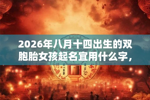 2026年八月十四出生的双胞胎女孩起名宜用什么字,五行属什么 2026年八月十四出生的双胞胎女孩起名宜用什么字,五行属什么