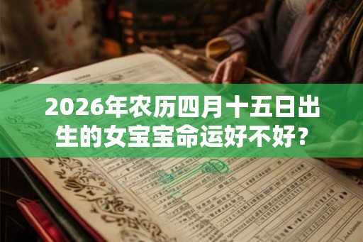 2026年农历四月十五日出生的女宝宝命运好不好？