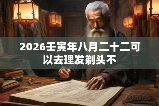 2026壬寅年八月二十二可以去理发剃头不
