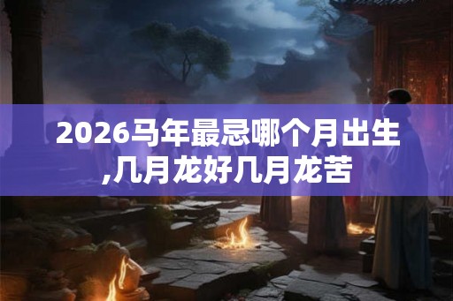 2026马年最忌哪个月出生,几月龙好几月龙苦