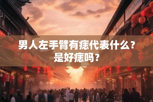 男人左手臂有痣代表什么？是好痣吗？