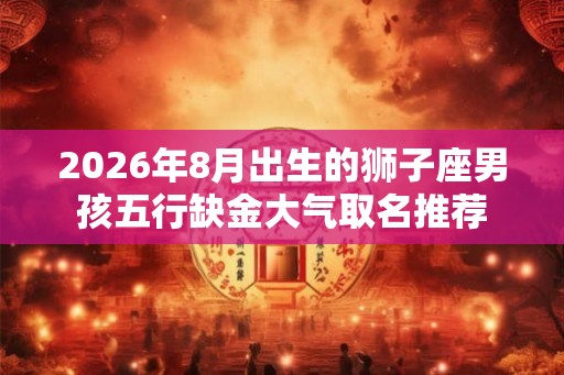 2026年8月出生的狮子座男孩五行缺金大气取名推荐 2026年8月出生的狮子座男孩五行缺金大气取名推荐