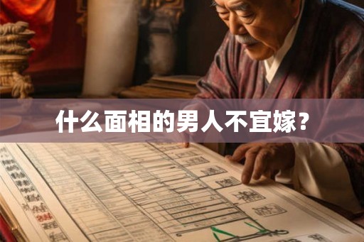 什么面相的男人不宜嫁？
