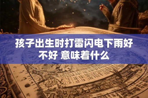 孩子出生时打雷闪电下雨好不好 意味着什么 孩子出生时打雷闪电下雨好不好 意味着什么
