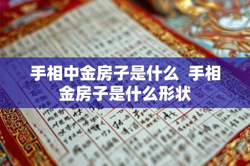 手相中金房子是什么 手相金房子是什么形状 手相中金房子是什么 手相金房子是什么形状