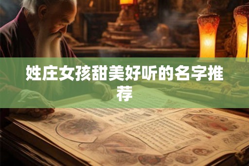 姓庄女孩甜美好听的名字推荐 姓庄女孩甜美好听的名字推荐