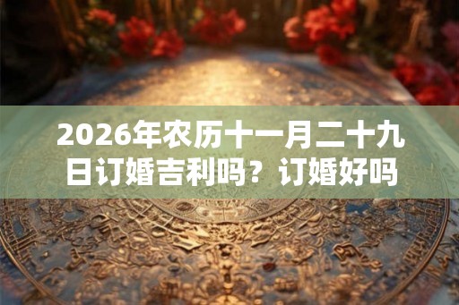 2026年农历十一月二十九日订婚吉利吗？订婚好吗