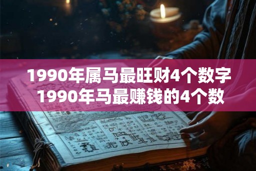 1990年属马最旺财4个数字 1990年马最赚钱的4个数字