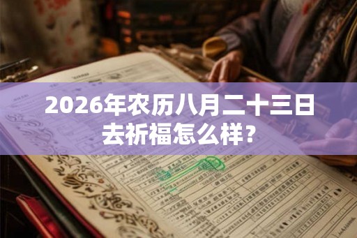 2026年农历八月二十三日去祈福怎么样? 2026年农历八月二十三日去祈福怎么样?
