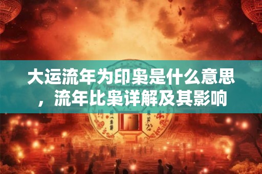 大运流年为印枭是什么意思，流年比枭详解及其影响