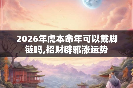 2026年虎本命年可以戴脚链吗,招财辟邪涨运势