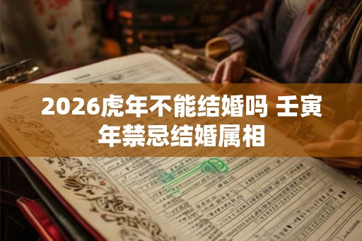 2026虎年不能结婚吗 壬寅年禁忌结婚属相 2026虎年不能结婚吗 壬寅年禁忌结婚属相