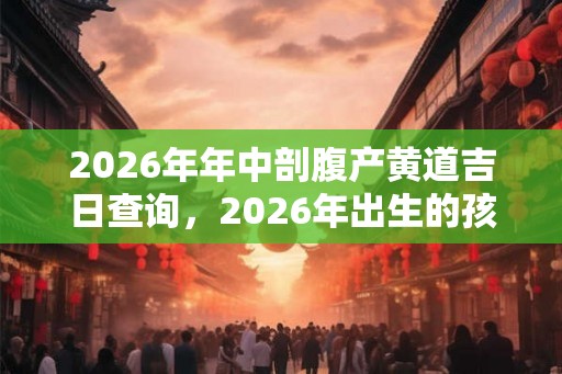 2026年年中剖腹产黄道吉日查询，2026年出生的孩子性格如何？