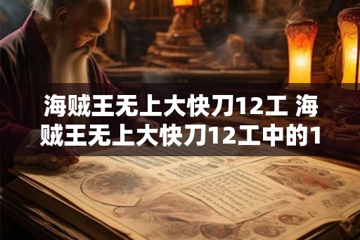 海贼王无上大快刀12工 海贼王无上大快刀12工中的12工