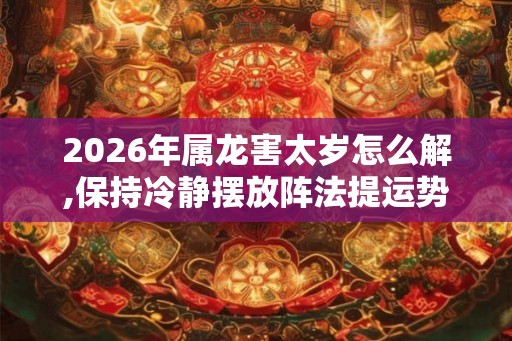 2026年属龙害太岁怎么解,保持冷静摆放阵法提运势