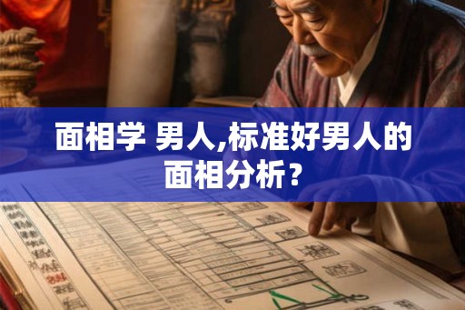 面相学 男人,标准好男人的面相分析？