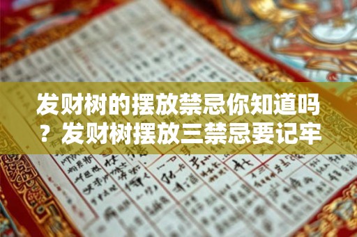 发财树的摆放禁忌你知道吗？发财树摆放三禁忌要记牢！