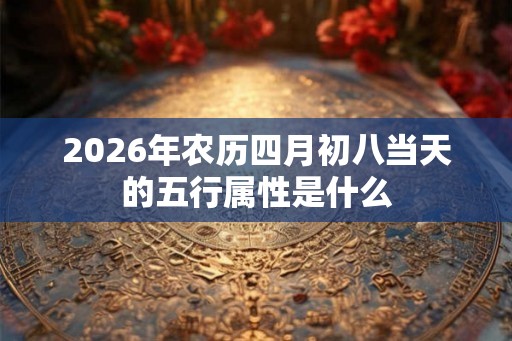 2026年农历四月初八当天的五行属性是什么