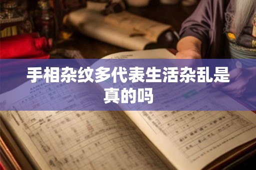 手相杂纹多代表生活杂乱是真的吗