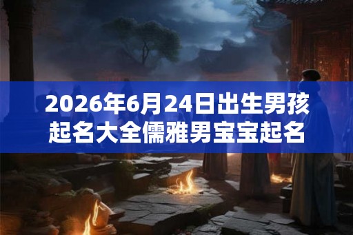 2026年6月24日出生男孩起名大全儒雅男宝宝起名