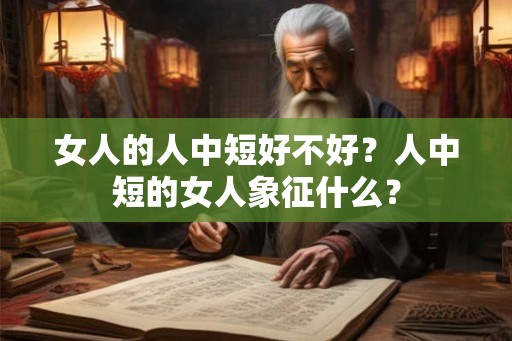 女人的人中短好不好？人中短的女人象征什么？