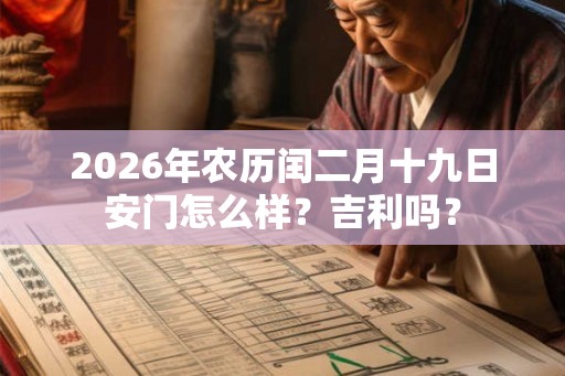2026年农历闰二月十九日安门怎么样?吉利吗? 2026年农历闰二月十九日安门怎么样?吉利吗?