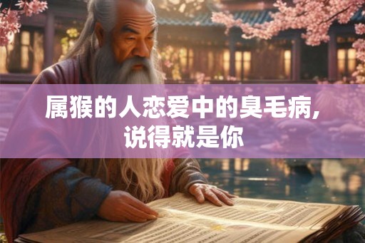 属猴的人恋爱中的臭毛病,说得就是你