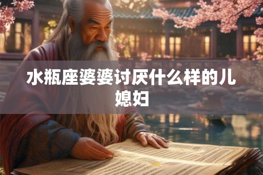 水瓶座婆婆讨厌什么样的儿媳妇 水瓶座婆婆讨厌什么样的儿媳妇