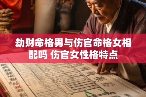 劫财命格男与伤官命格女相配吗 伤官女性格特点