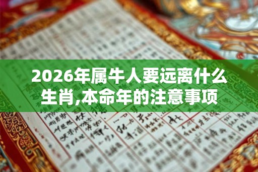 2026年属牛人要远离什么生肖,本命年的注意事项