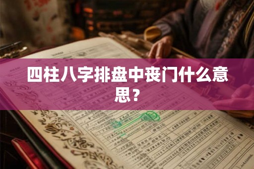 四柱八字排盘中丧门什么意思？