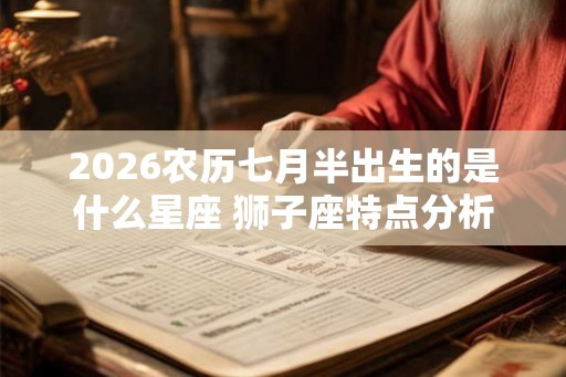 2026农历七月半出生的是什么星座 狮子座特点分析