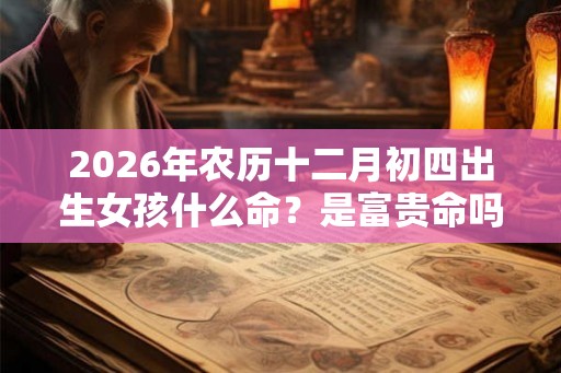 2026年农历十二月初四出生女孩什么命？是富贵命吗？