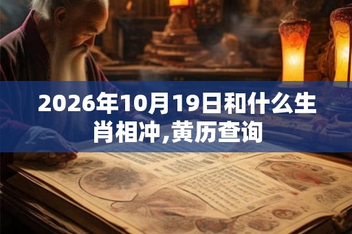 2026年10月19日和什么生肖相冲,黄历查询