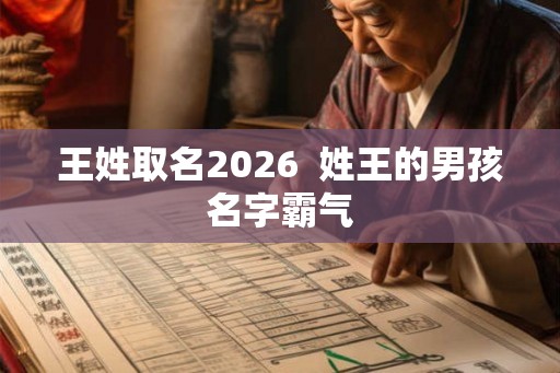 王姓取名2026  姓王的男孩名字霸气