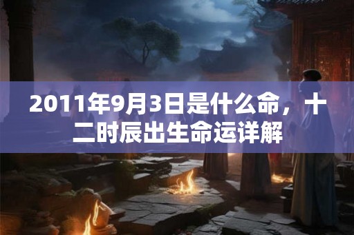 2011年9月3日是什么命,十二时辰出生命运详解 2011年9月3日是什么命,十二时辰出生命运详解