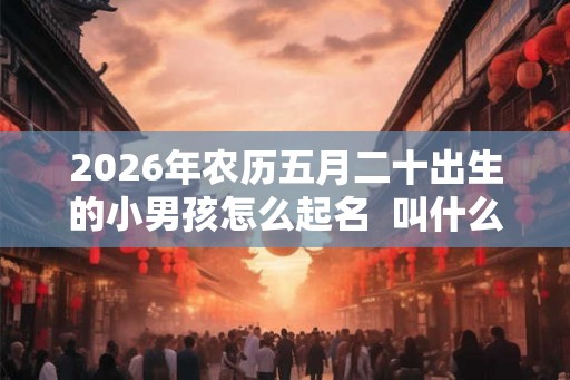 2026年农历五月二十出生的小男孩怎么起名 叫什么好 2026年农历五月二十出生的小男孩怎么起名 叫什么好