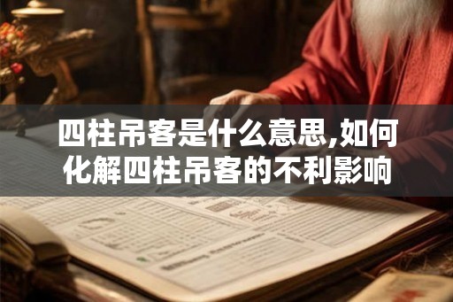 四柱吊客是什么意思,如何化解四柱吊客的不利影响