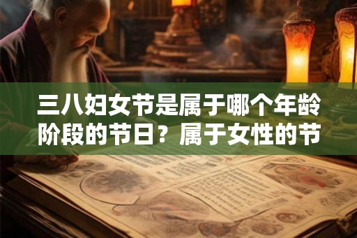 三八妇女节是属于哪个年龄阶段的节日？属于女性的节日有哪些？