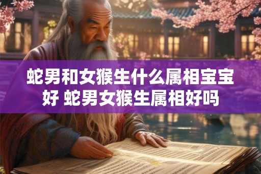 蛇男和女猴生什么属相宝宝好 蛇男女猴生属相好吗