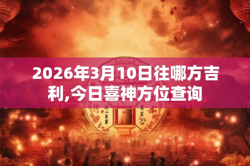 2026年3月10日往哪方吉利,今日喜神方位查询