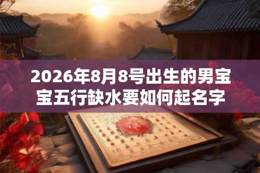 2026年8月8号出生的男宝宝五行缺水要如何起名字