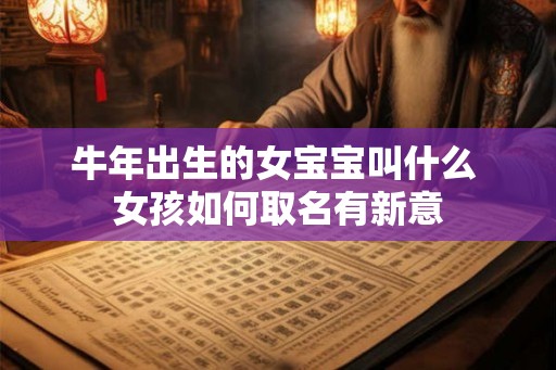 牛年出生的女宝宝叫什么 女孩如何取名有新意