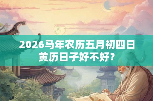 2026马年农历五月初四日黄历日子好不好? 2026马年农历五月初四日黄历日子好不好?