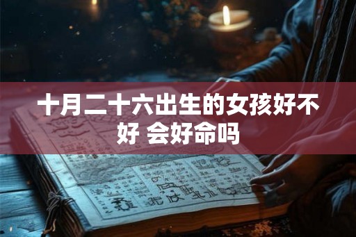 十月二十六出生的女孩好不好 会好命吗